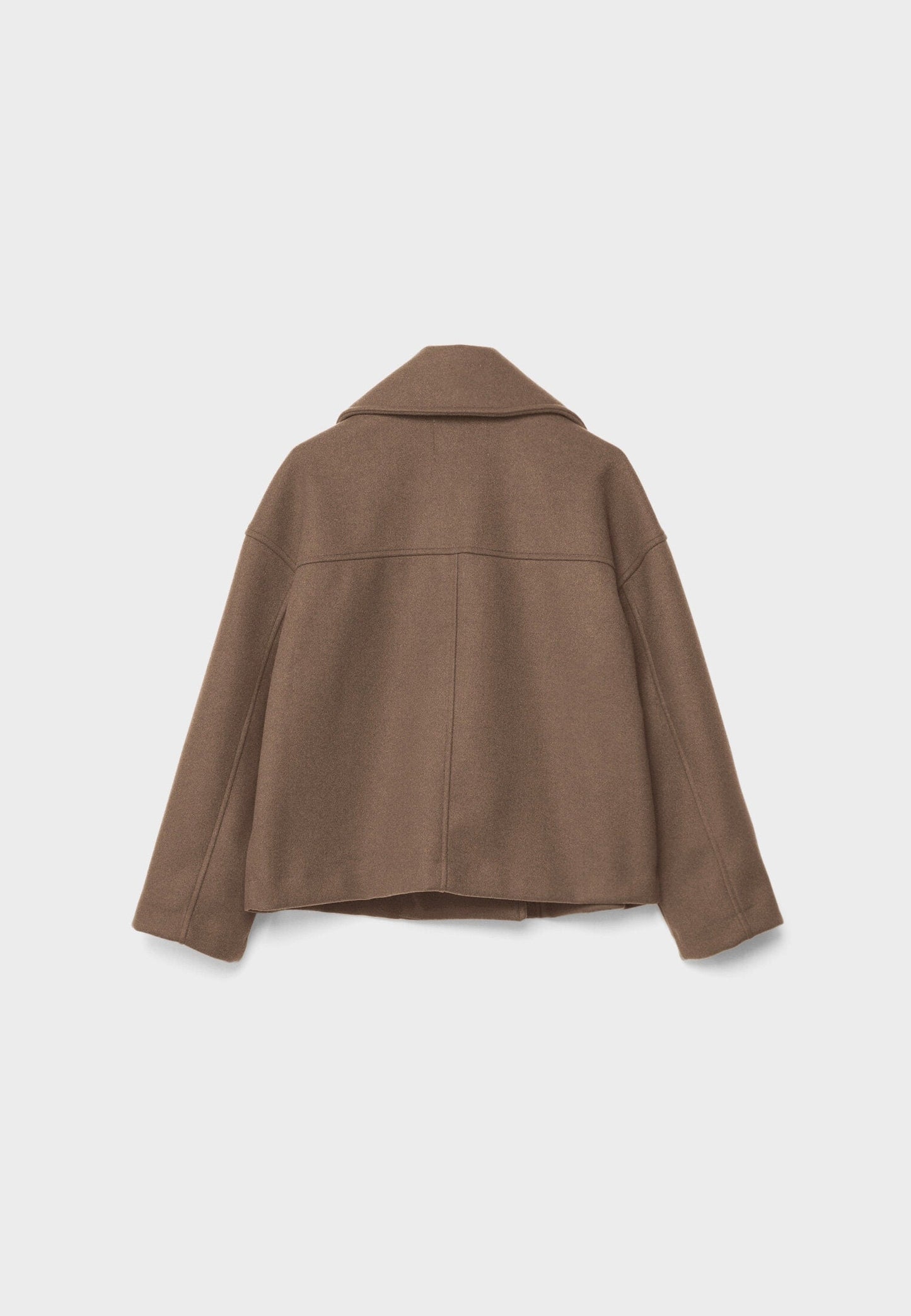 Dames Korte Double Breasted Jas Peacoat