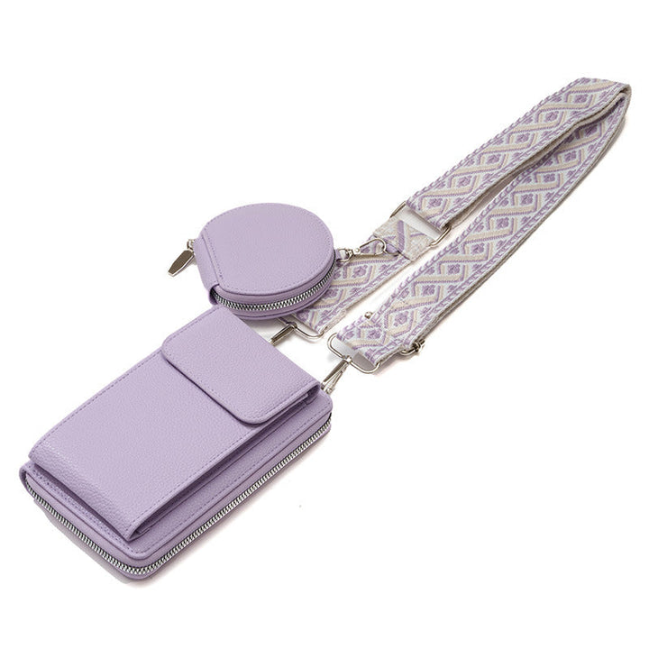 Dames Stijlvolle Crossbody Tas Met Telefoonvak En Muntzakje detailfoto 4