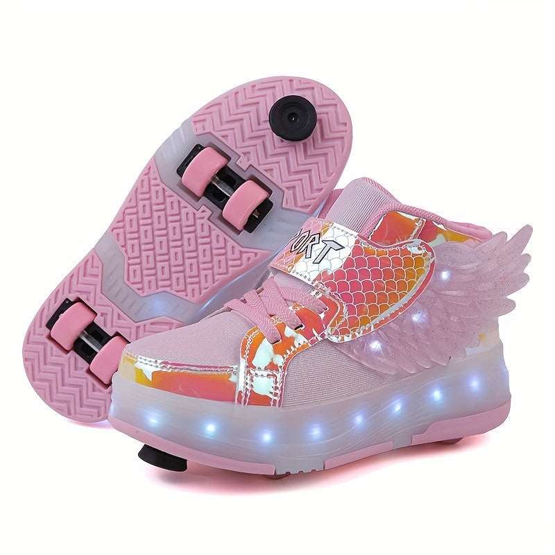 Kinderen rolschaats sneakers met oplaadbare ledverlichting 12