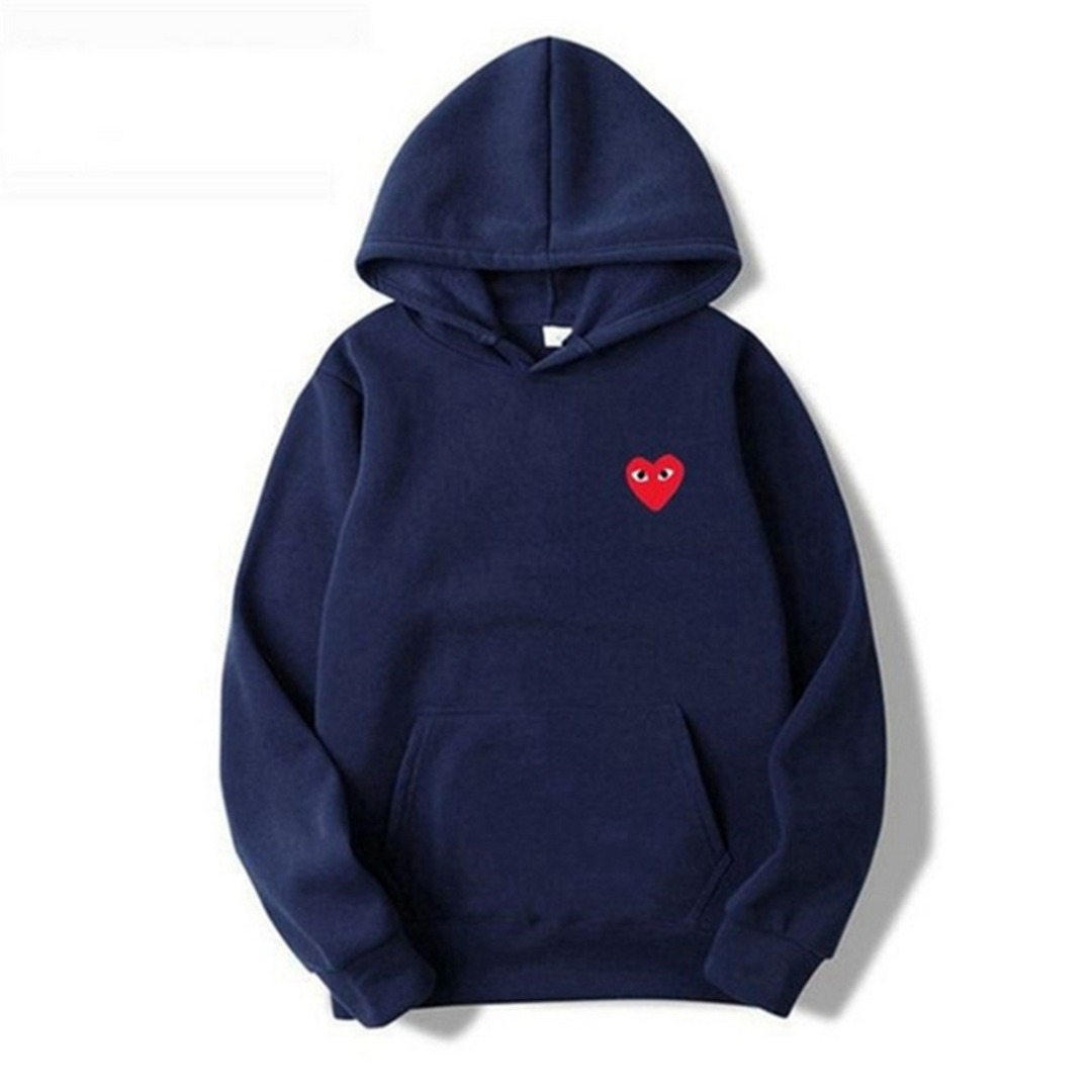 Unisex hoodie in donkerblauw