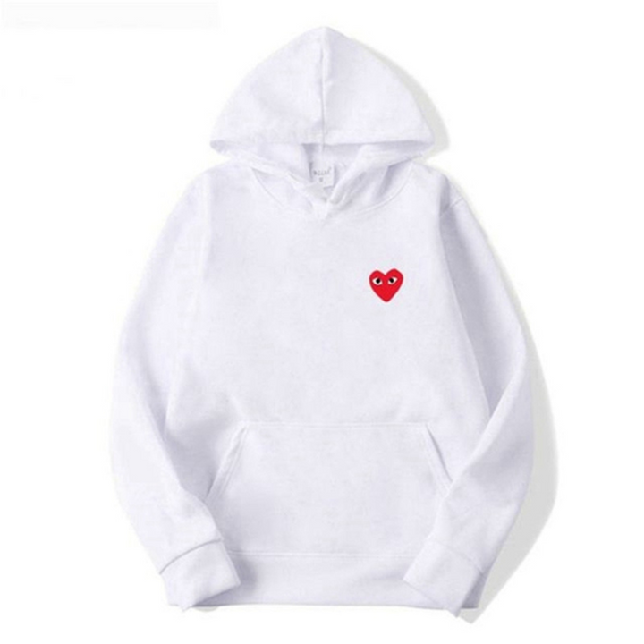 Unisex hoodie in wit