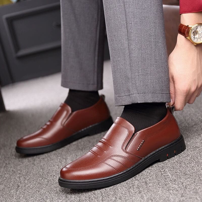 Heren Nette Schoenen Met Antislipzool En Ronde Neus detailfoto 6
