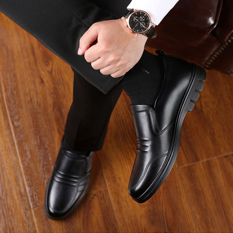Heren Nette Schoenen Met Antislipzool En Ronde Neus detailfoto 4