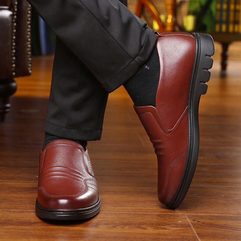 Heren Nette Schoenen Met Antislipzool En Ronde Neus detailfoto 3