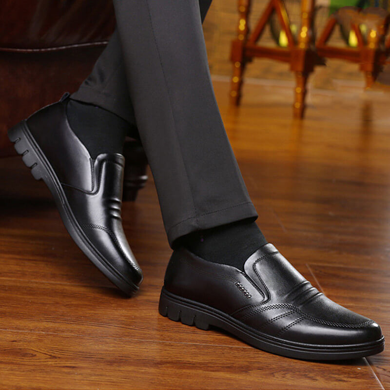 Heren Nette Schoenen Met Antislipzool En Ronde Neus detailfoto 2