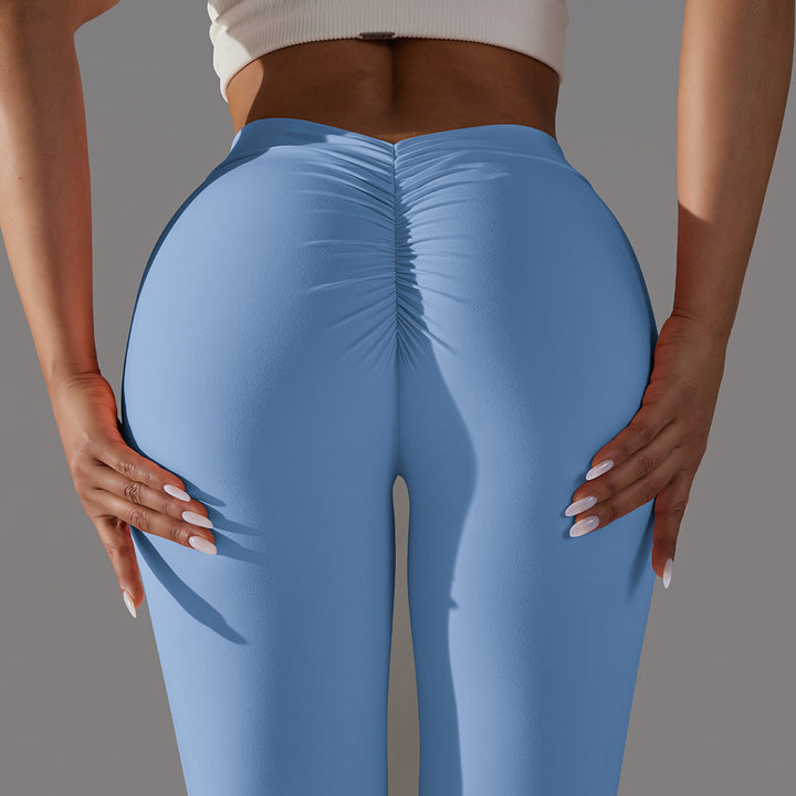 Dames Elastische Sportlegging Met Scrunch Naad En Hoge Taille detailfoto 3