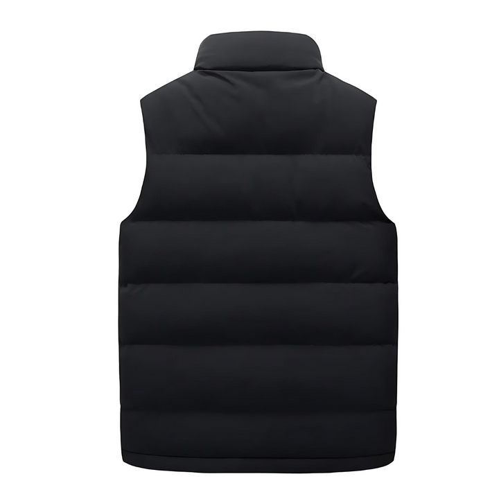 Heren gewatteerde bodywarmer met doorgestikte panelen 6