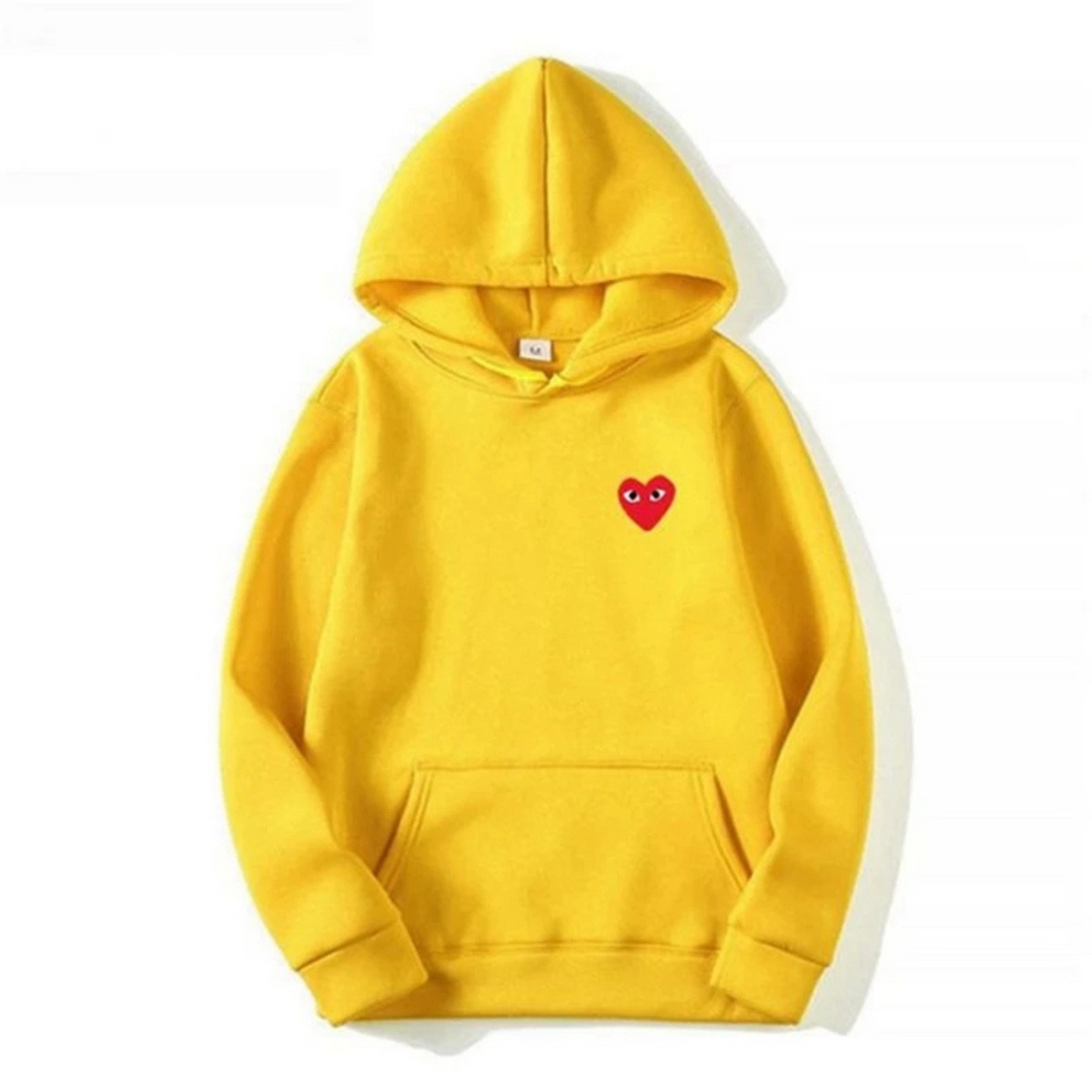 Unisex hoodie in geel