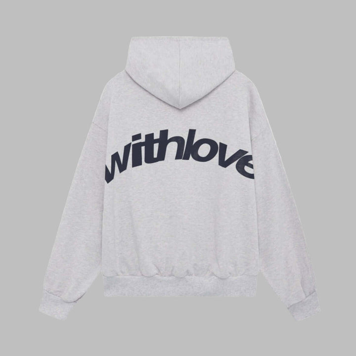Dames warme hoodie van zacht breisel met capuchon