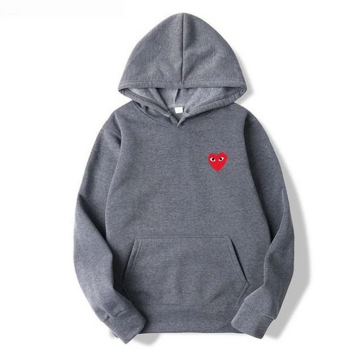 Unisex hoodie in donkergrijs