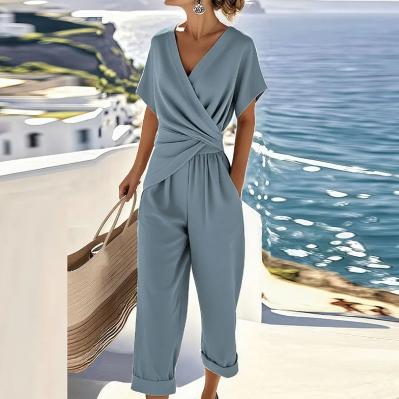 Dames jumpsuit met verfijnde snit - afbeelding 2