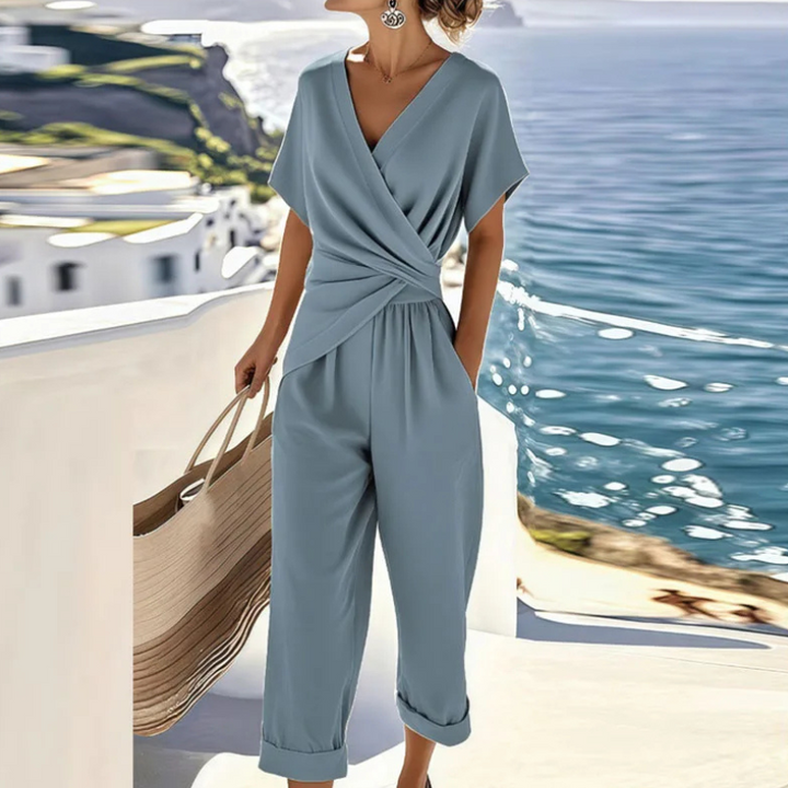Dames jumpsuit met verfijnde snit - afbeelding 2