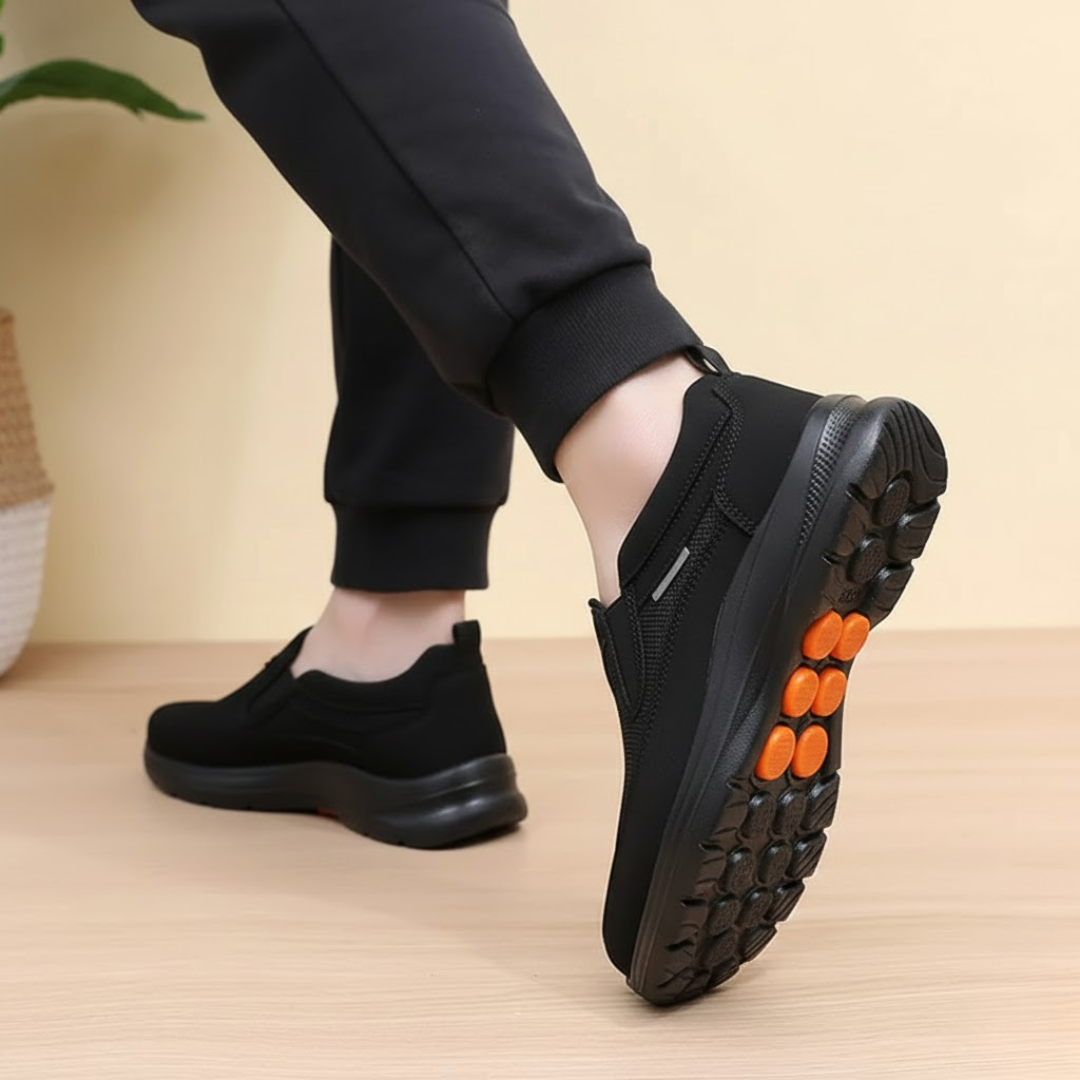 Heren instapsneakers met elastische inzet en dikke zool - afbeelding 2