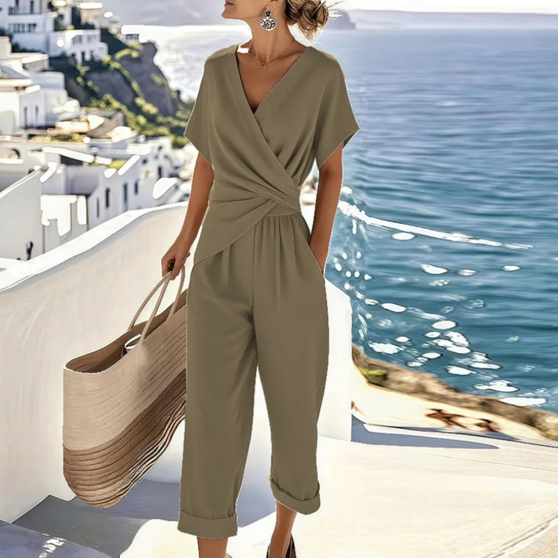Dames jumpsuit met verfijnde snit - afbeelding 3