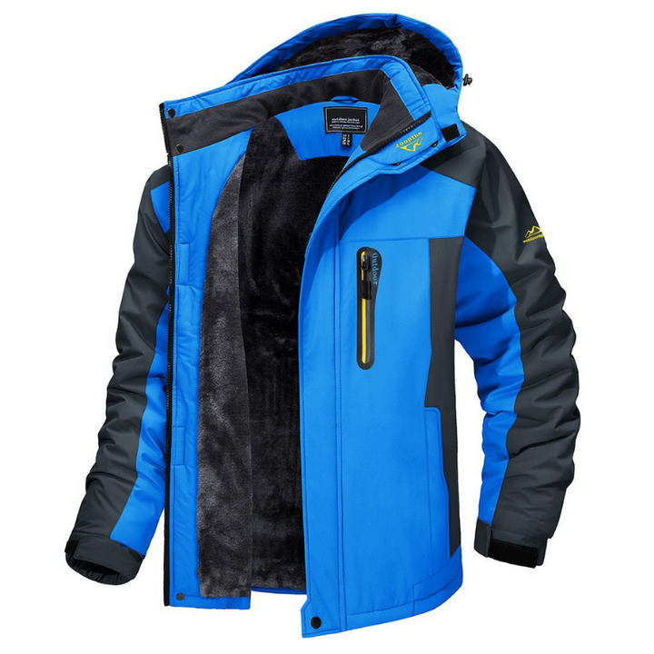 Heren outdoor winterjas met capuchon en meerdere zakken 3