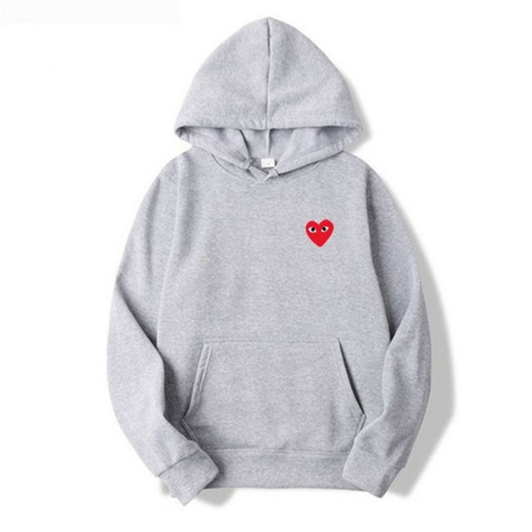 Unisex hoodie in lichtgrijs