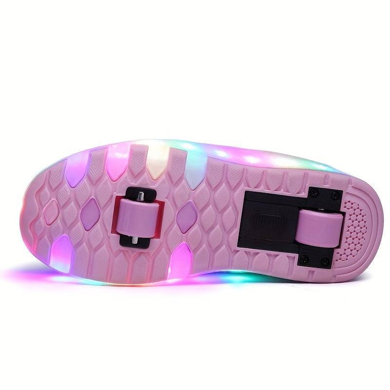 Kinderen led sneakers met afneembare wieltjes 3