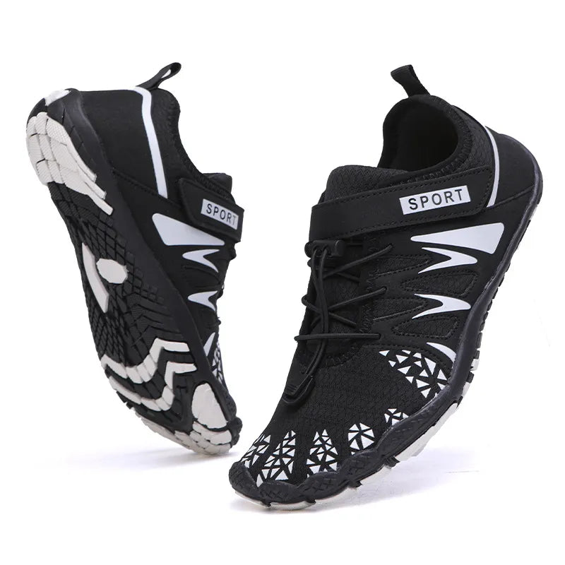 Heren waterschoenen met elastische veters en profielzool