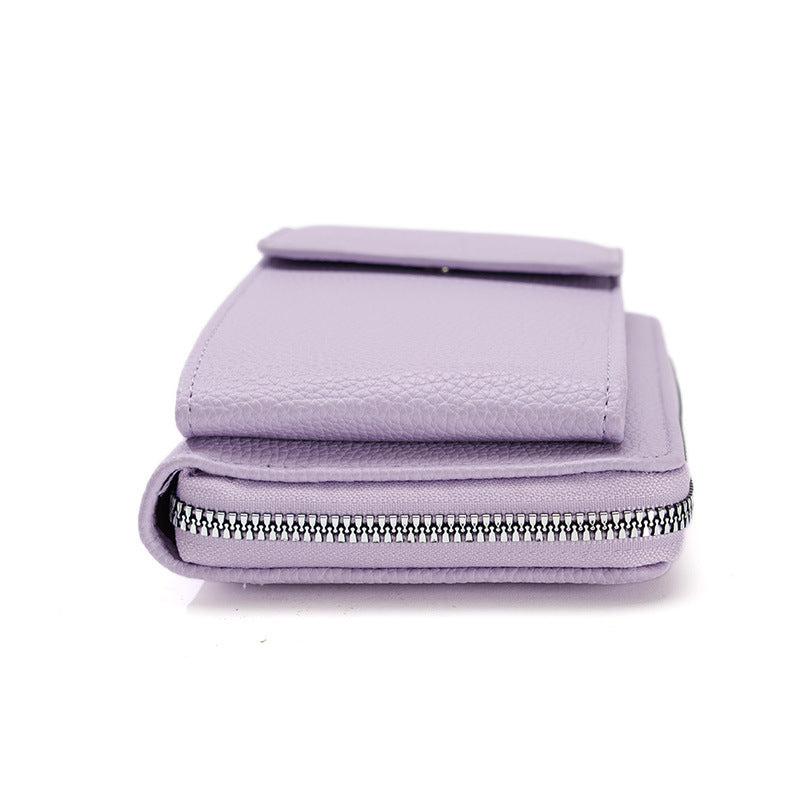 Dames Stijlvolle Crossbody Tas Met Telefoonvak En Muntzakje detailfoto 5