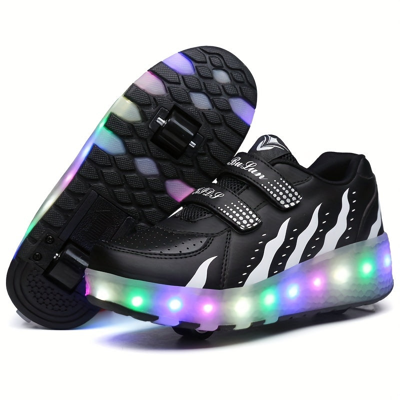 Kinderen led sneakers met afneembare wieltjes 8