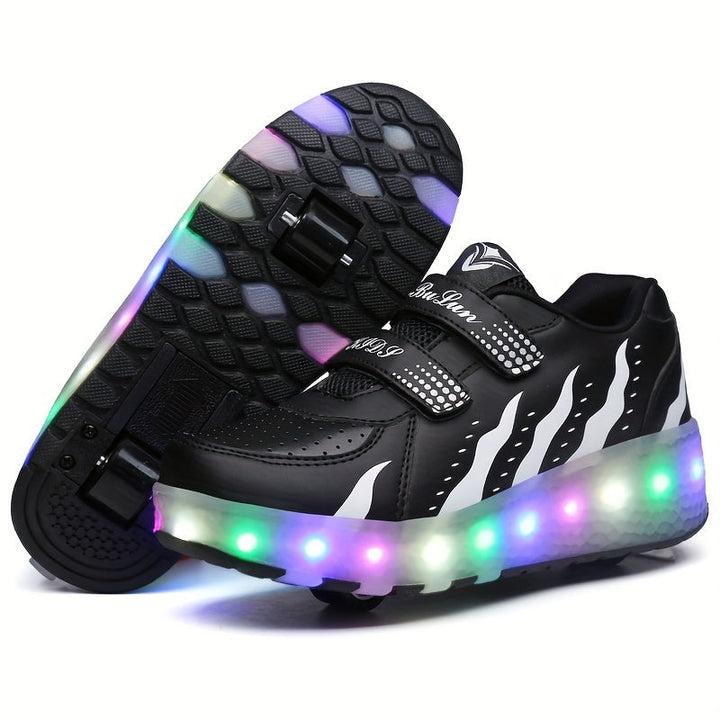 Kinderen led sneakers met afneembare wieltjes 8