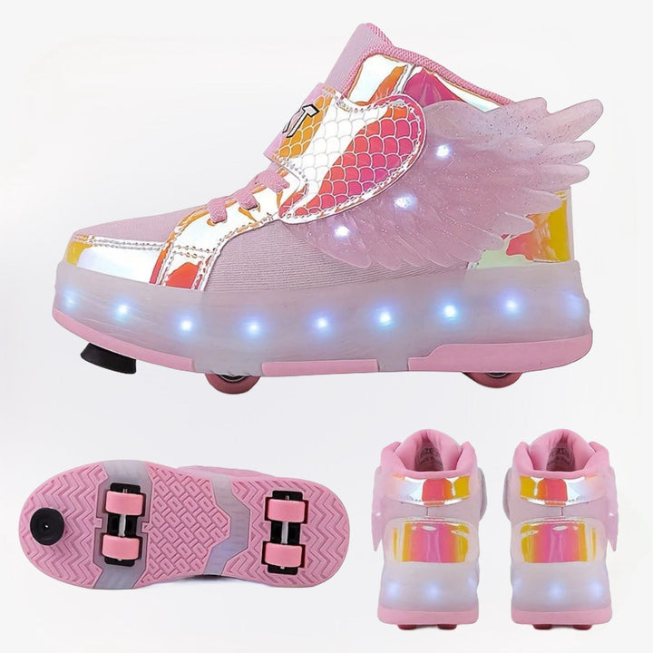 Kinderen rolschaats sneakers met oplaadbare ledverlichting