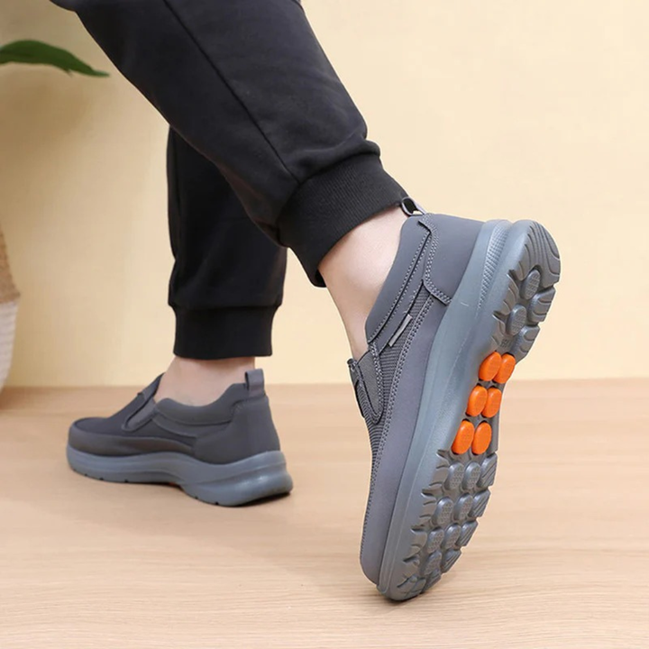 Heren instapsneakers met elastische inzet en dikke zool - afbeelding 4