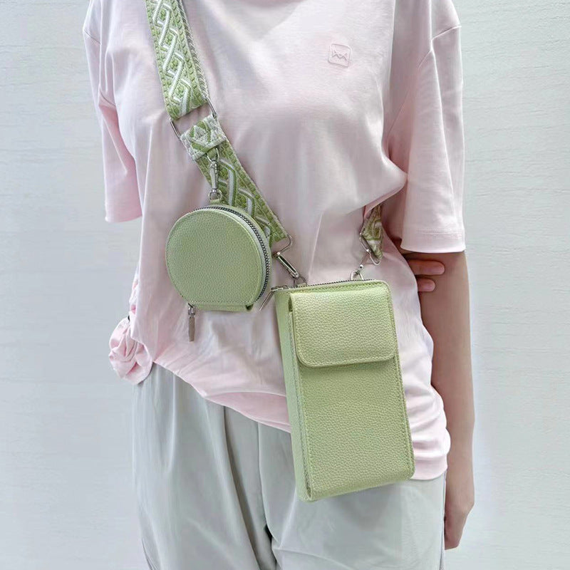 Dames Stijlvolle Crossbody Tas Met Telefoonvak En Muntzakje detailfoto 2