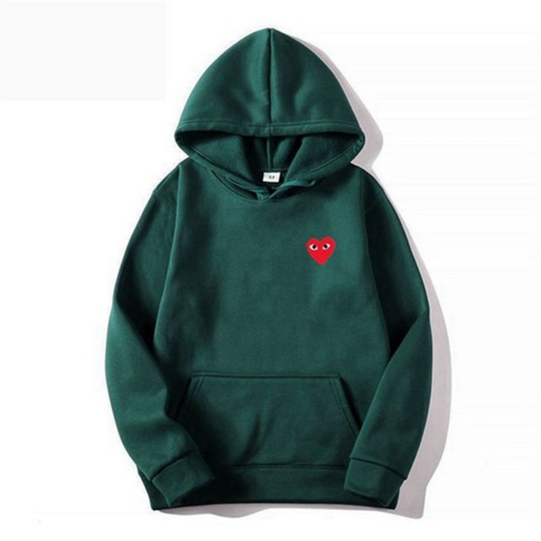 Unisex hoodie in groen