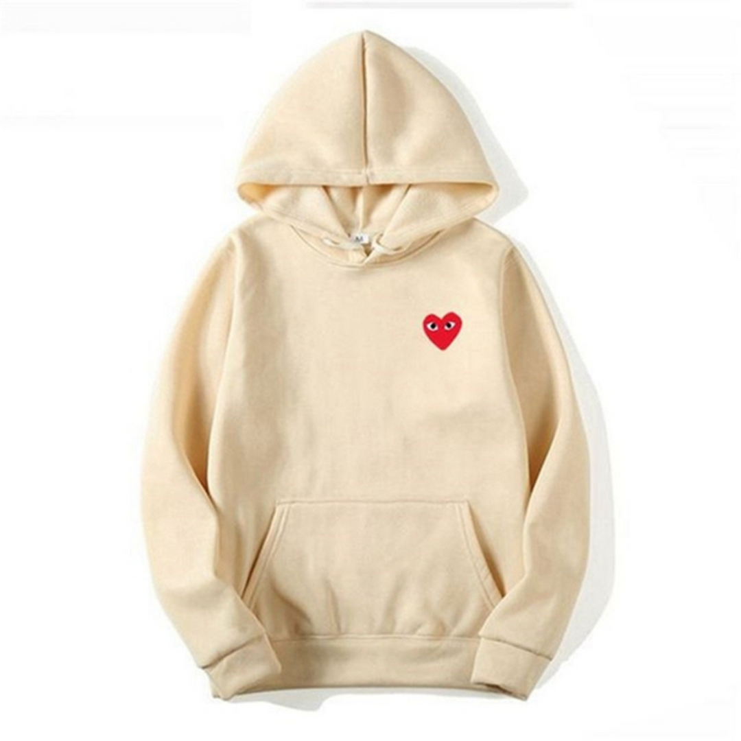 Unisex hoodie in lichtbruin