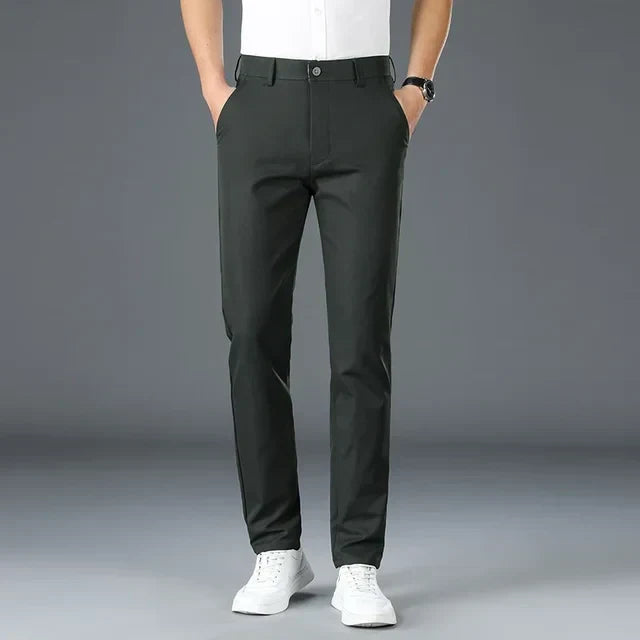 Heren slim fit pantalon met nette afwerking 5