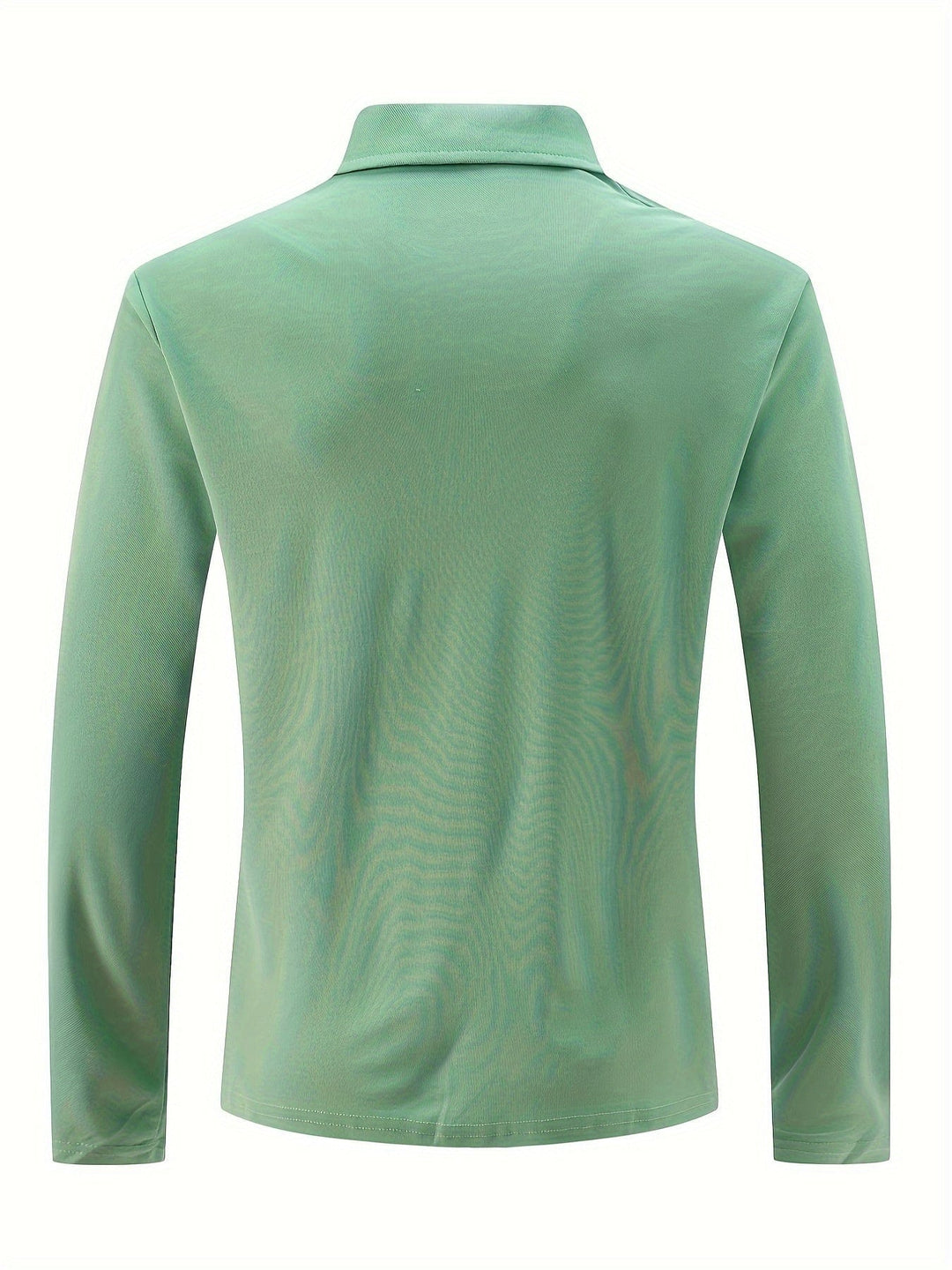 Heren polo met lange mouwen en slanke snit - afbeelding 9