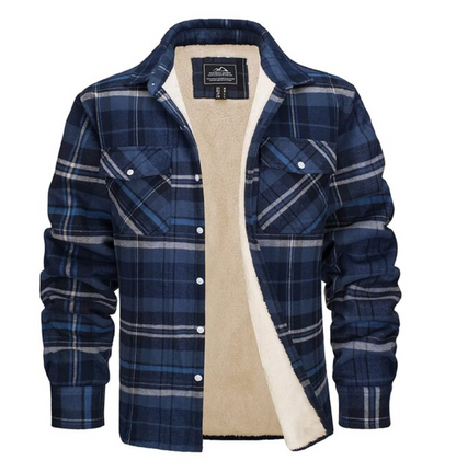 Anton Geruit Overshirt Fleece Gevoerd Heren