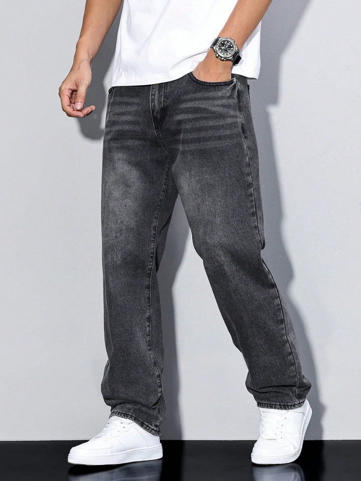 Heren Baggy Jeans Met Losse Pasvorm En Wijde Pijpen detailfoto 14