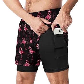 Heren zwemshort met koord en binnenzak Modehuis-Nederland
