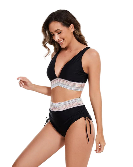 Bikini set voor dames hoog model tweedelig