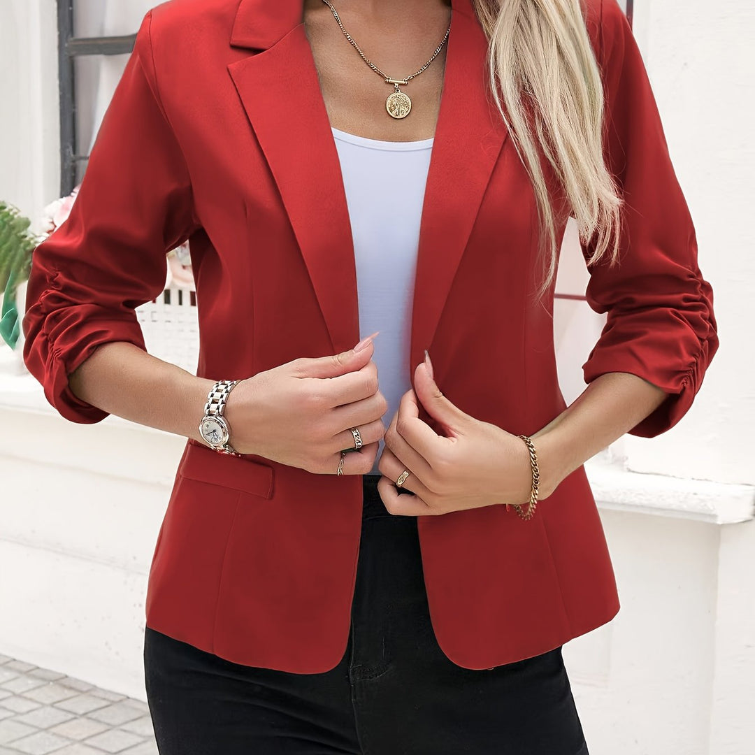 Dames blazer met reverskraag en getailleerde snit - afbeelding 5