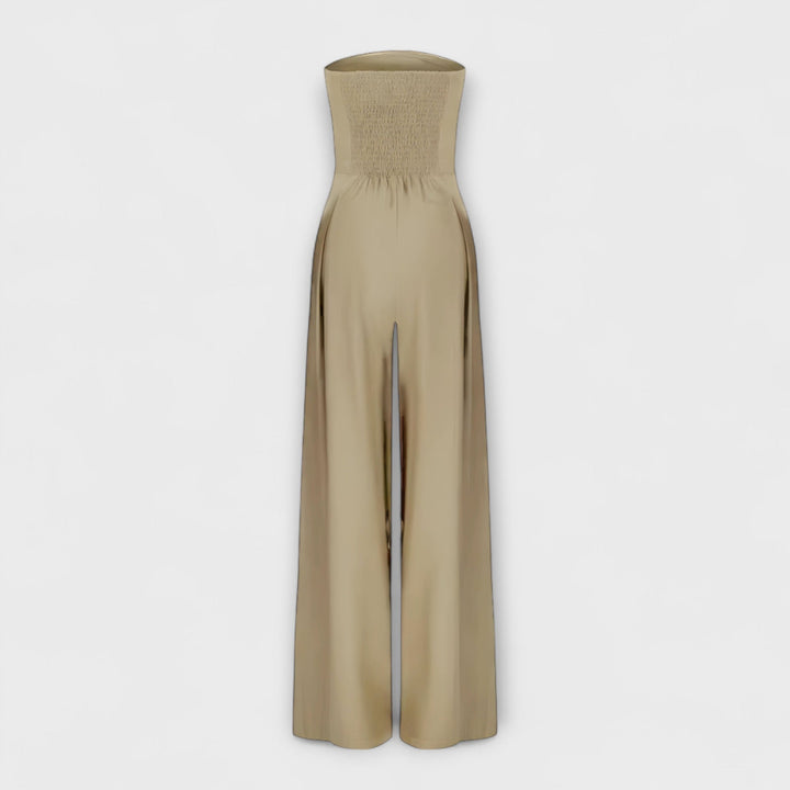 Dames strapless jumpsuit met aansluitende pasvorm 7