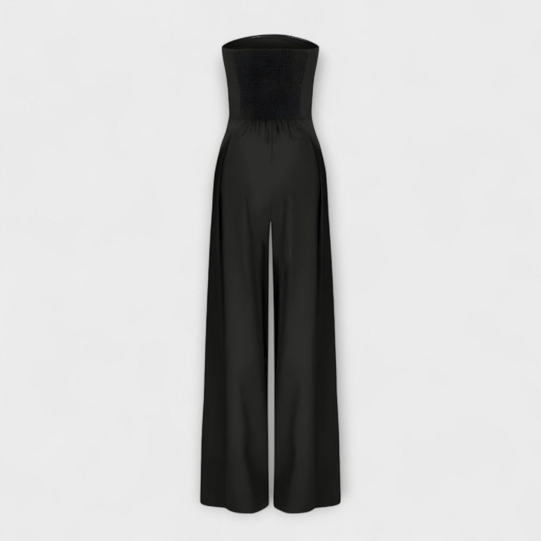 Dames strapless jumpsuit met aansluitende pasvorm 5
