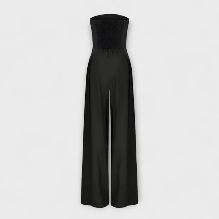 Dames strapless jumpsuit met aansluitende pasvorm 5