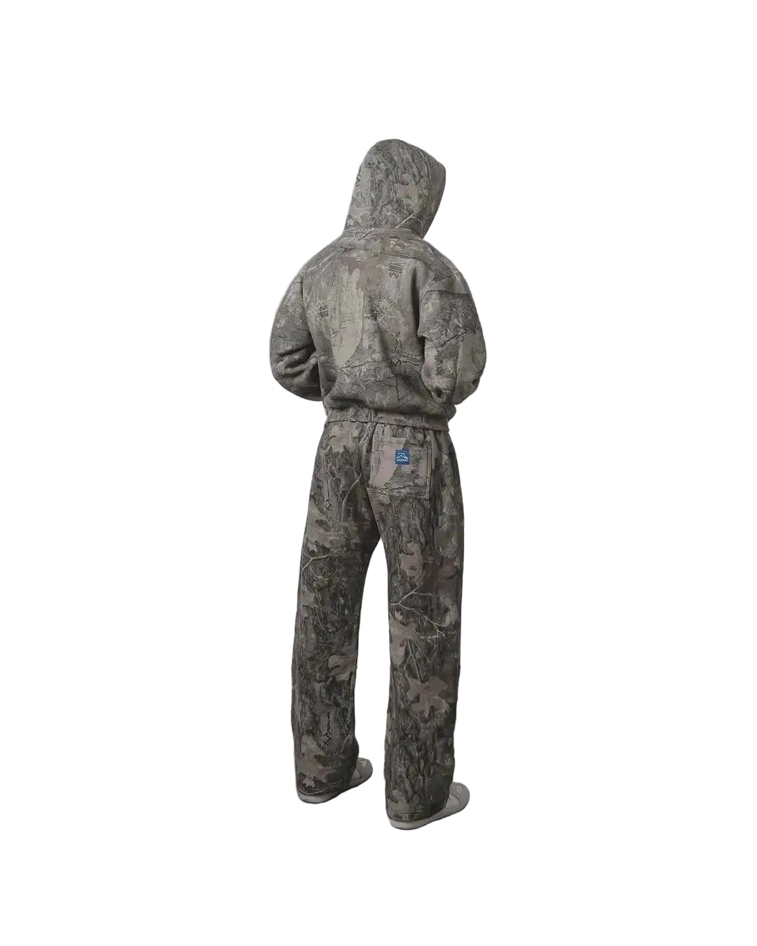 Heren trainingspak met hoodie en taps toelopende joggers Modehuis-Nederland