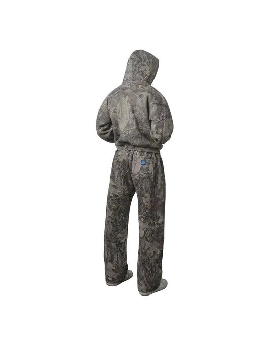 Heren trainingspak met hoodie en taps toelopende joggers Modehuis-Nederland