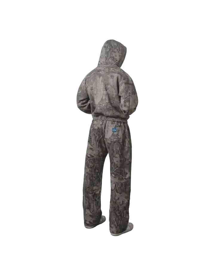 Heren trainingspak met hoodie en taps toelopende joggers Modehuis-Nederland