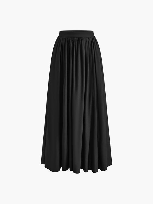 Dames A Lijn Lange Rok Hoge Taille Maxi