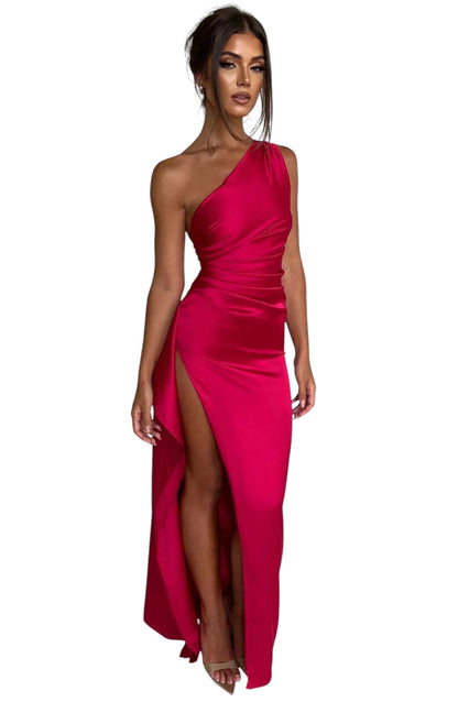 Dames Asymmetrisch Avond Maxi-Jurk Modehuis-Nederland