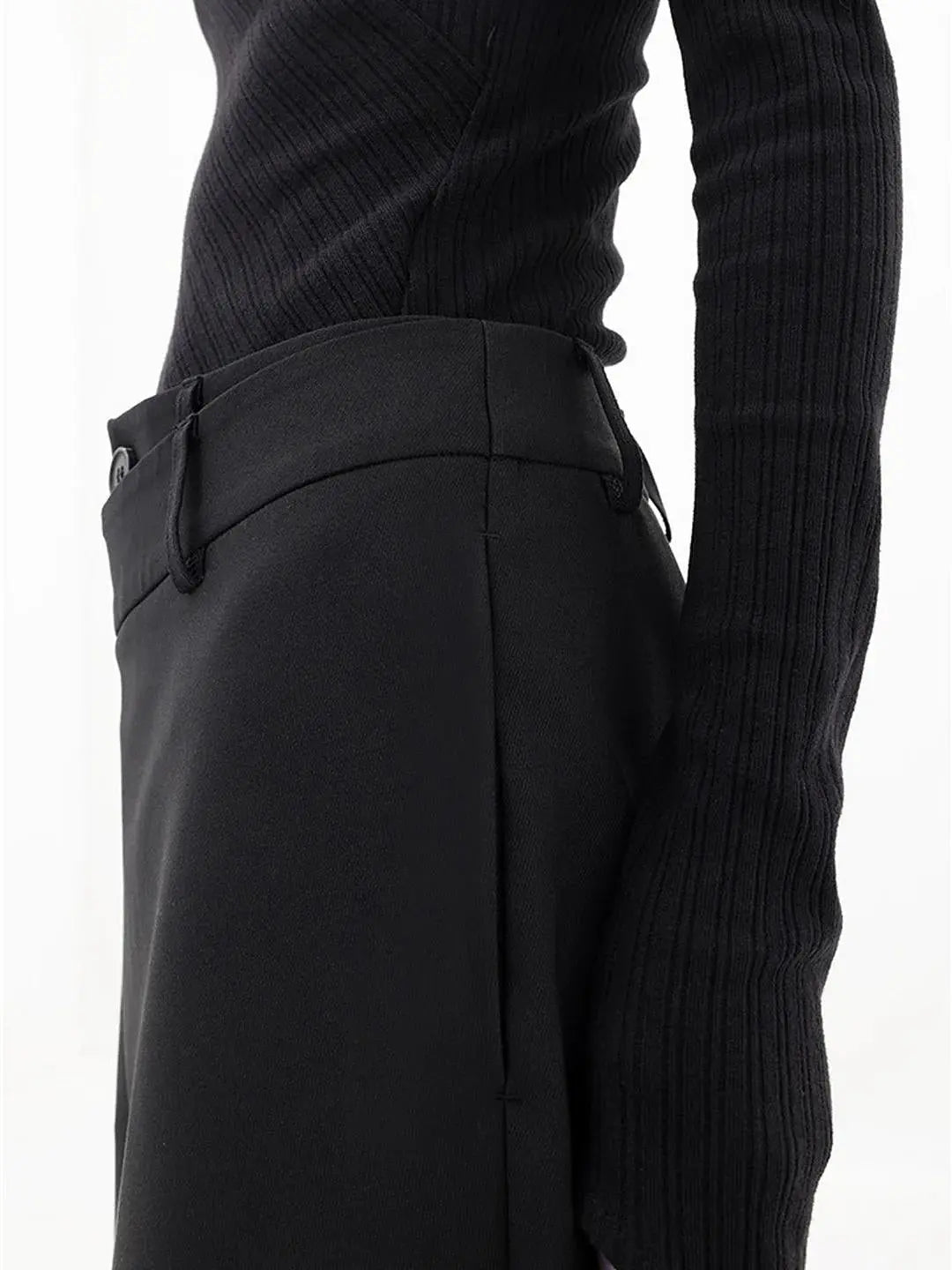 Dames Asymmetrische Wijde Broek Wide Leg