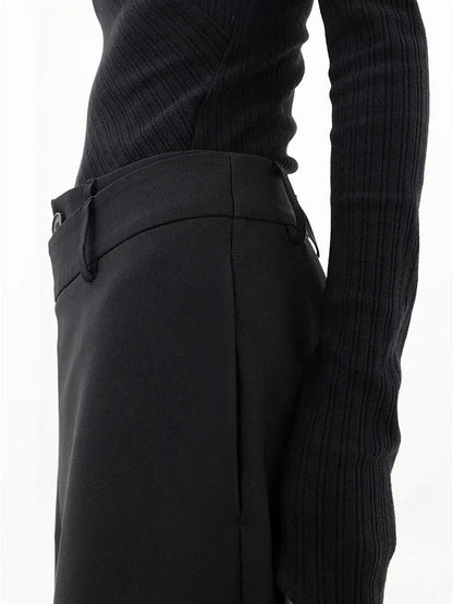 Dames Asymmetrische Wijde Broek Wide Leg