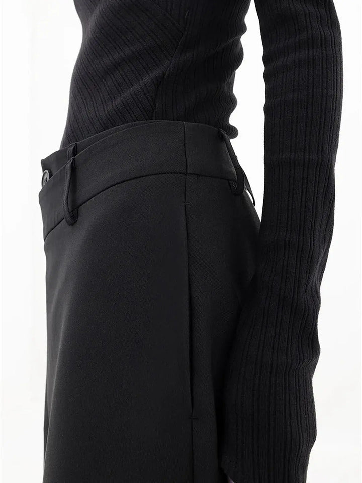 Dames Asymmetrische Wijde Broek Wide Leg