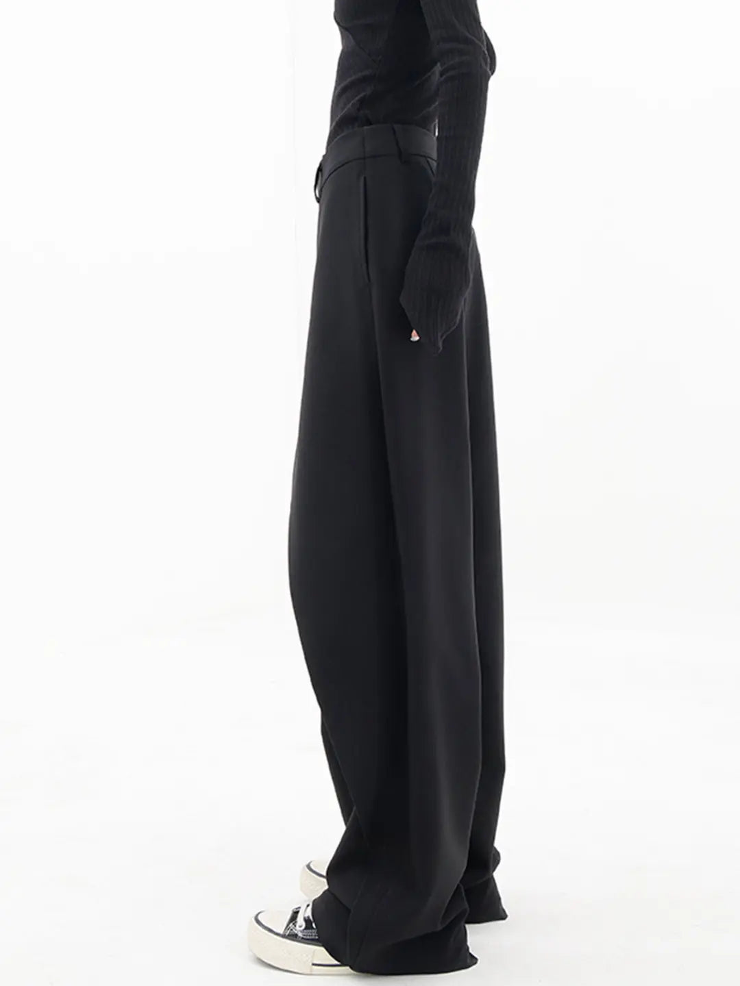 Dames Asymmetrische Wijde Broek Wide Leg