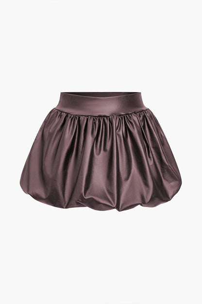 Dames Balloon Mini Rok Hoge Taille